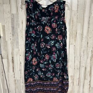 Beachlunchlounge Pink and Orange Sleeveless Sundress